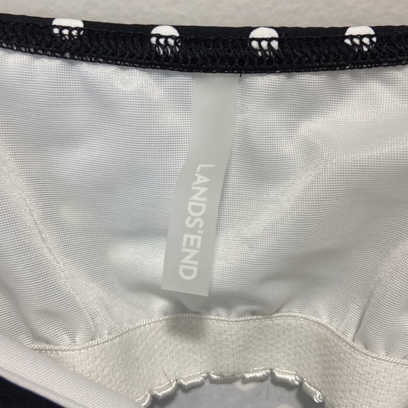 Lands’ End Polka Dots Tankini Swim Top Women Size 14L - Picture 4 of 10